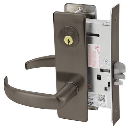 Corbin Russwin Classroom Intruder Mortise Lock, PS Lever, M Escutcheon, Oil Rubbed Bronze ML2052 PSM 613